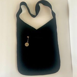 The SAK Black Crochet Tote Handbag NWOT Vintage